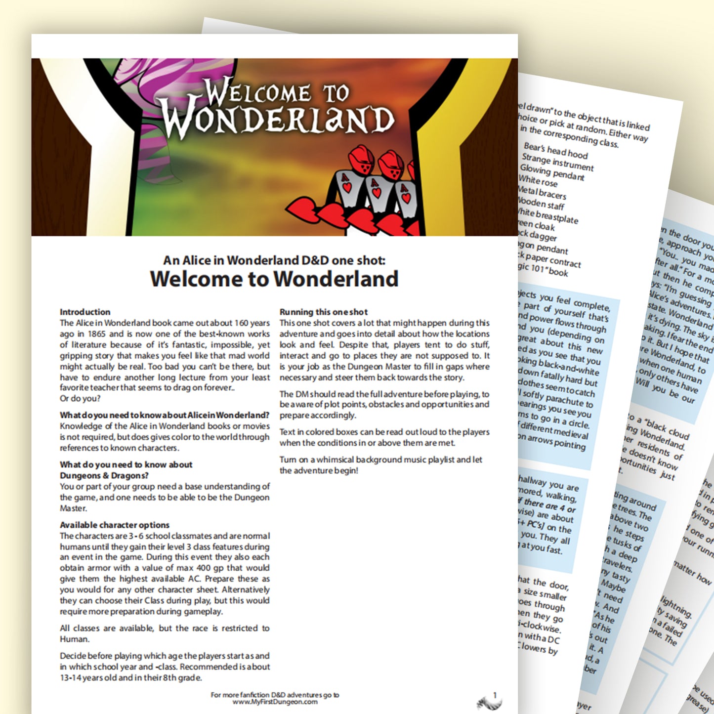 An Alice in Wonderland D&D one-shot EN