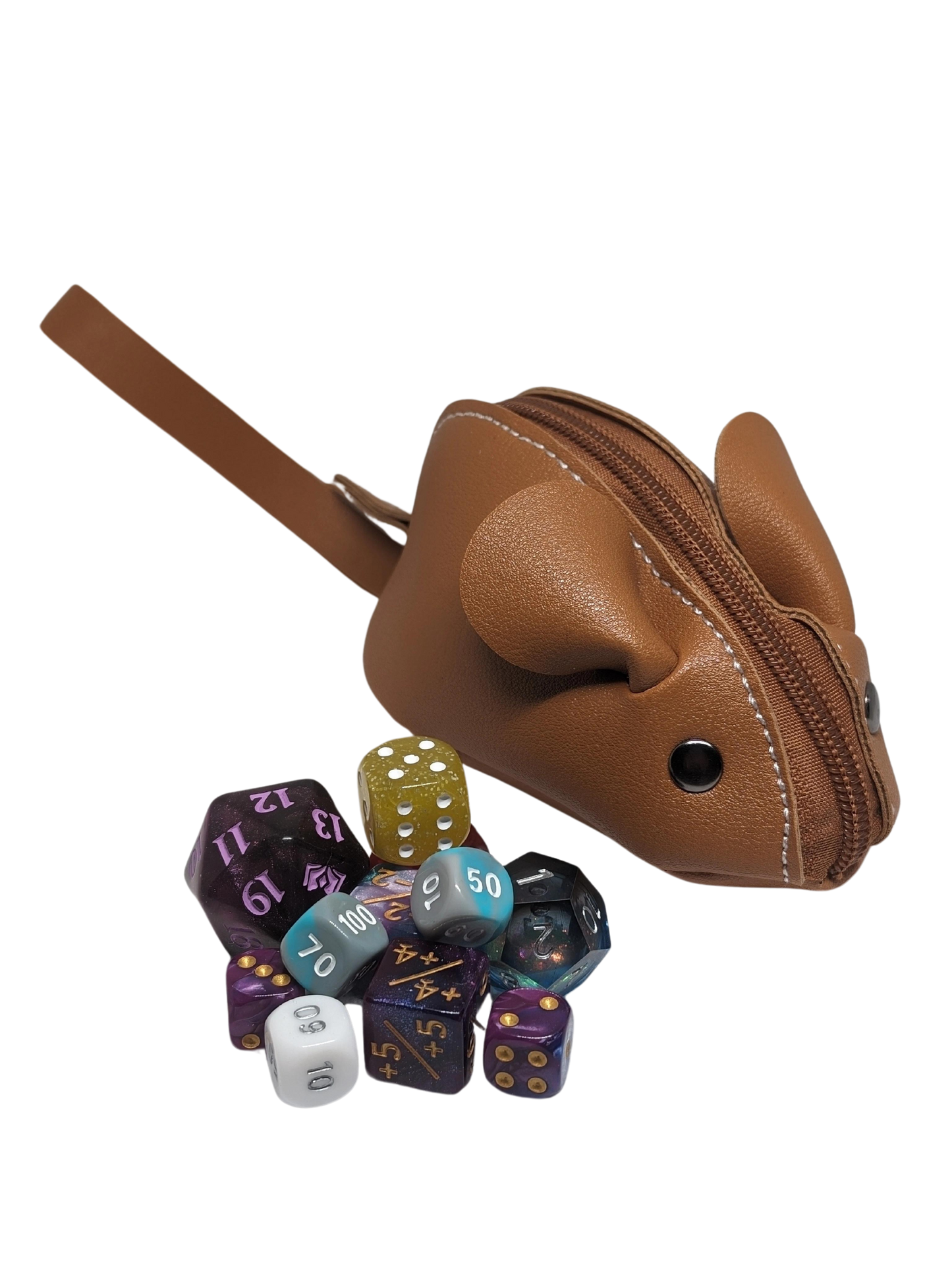 Whiskered Fortune Dice Bag - Bruin