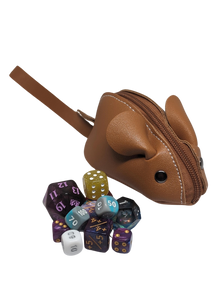 Whiskered Fortune Dice Bag - Bruin