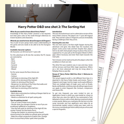 Harry Potter 1+2+3 D&D one-shot EN