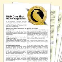 Hunger Games D&D one-shot