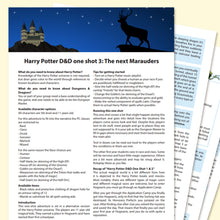 Harry Potter 3 D&D one-shot (Digital Only) NL