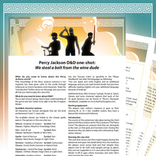 Percy Jackson D&D one-shot