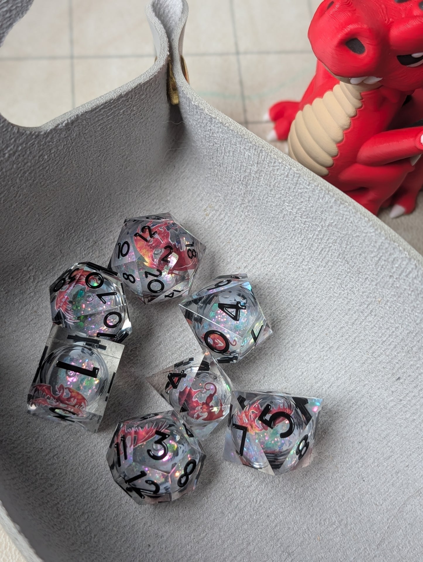Starlit Dragon Liquid Core Dice Set