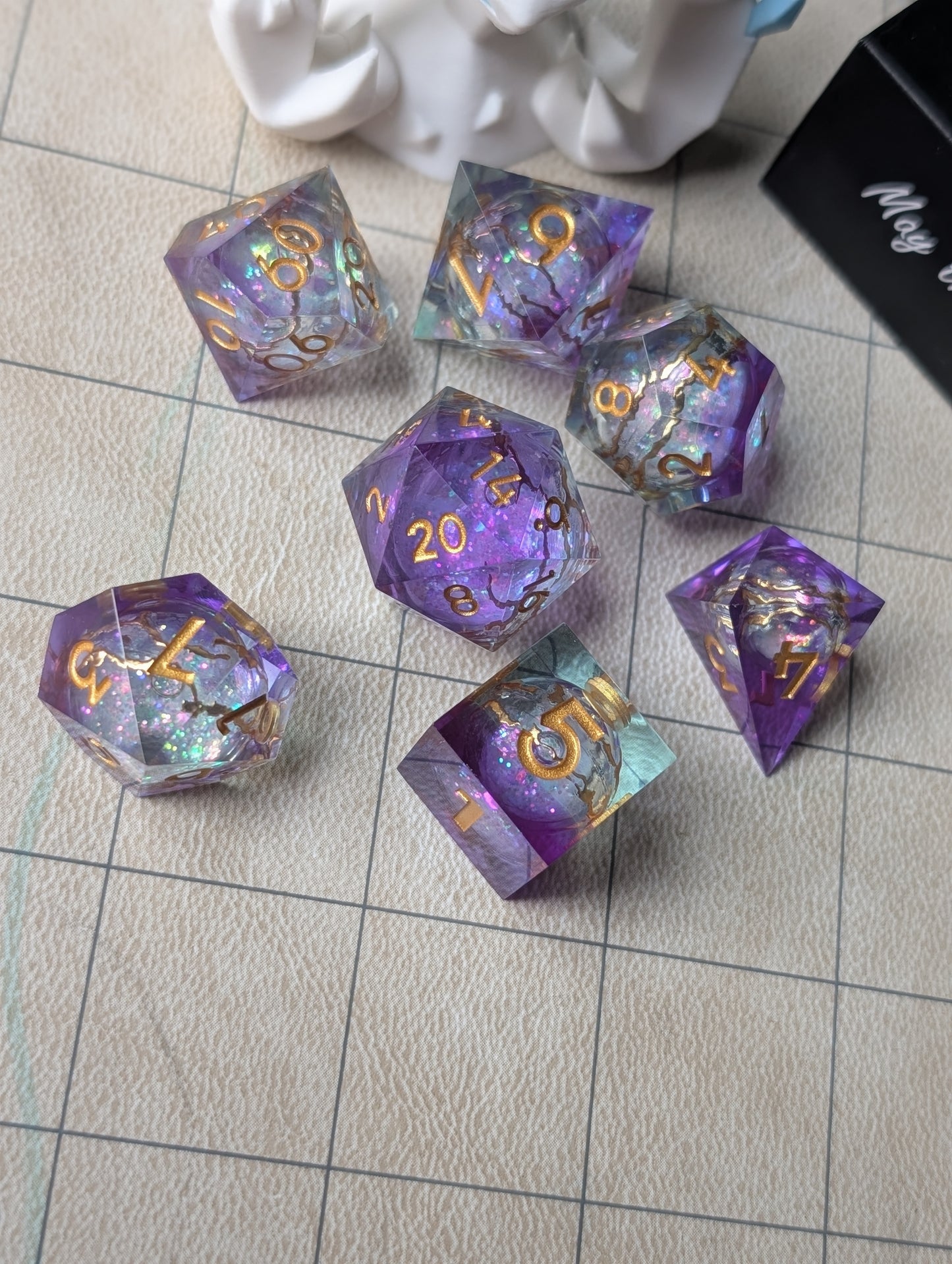 Cosmic Storm Liquid Core Dice Set