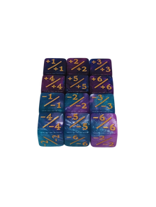 Counter paars blauw