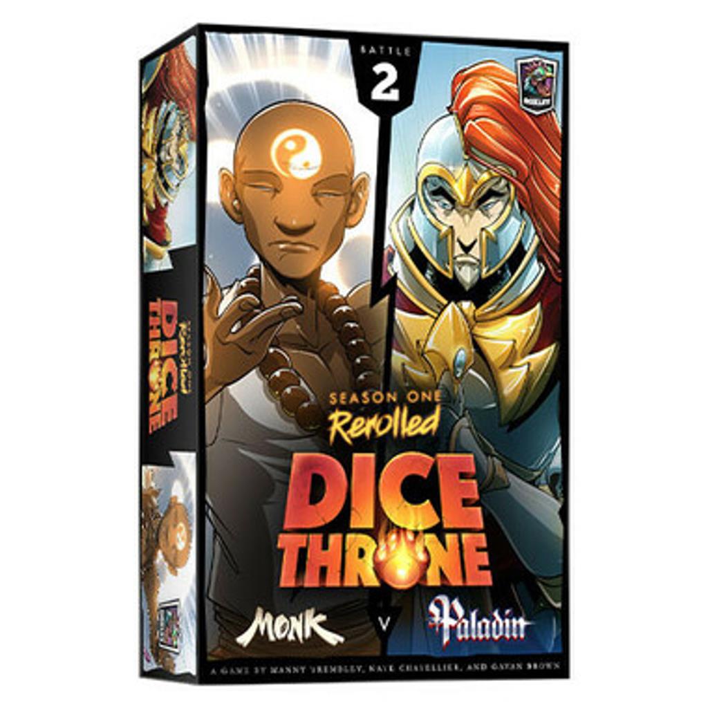Dice Throne S1 ReRolled Monk vs Paladin Dobbelspel - EN