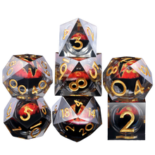 Dragon's Fiery Gaze DnD Dice Set