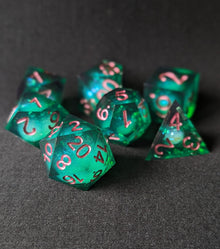Mossy Radiance DnD Dice Set