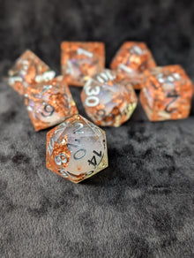 Gilded Desert Liquid Core Dice Set