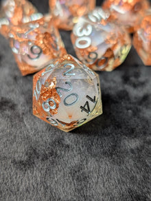 Gilded Desert Liquid Core Dice Set