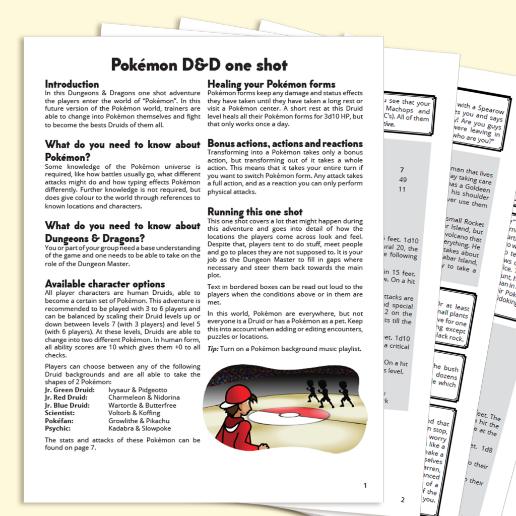 Pokemon D&D one-shot