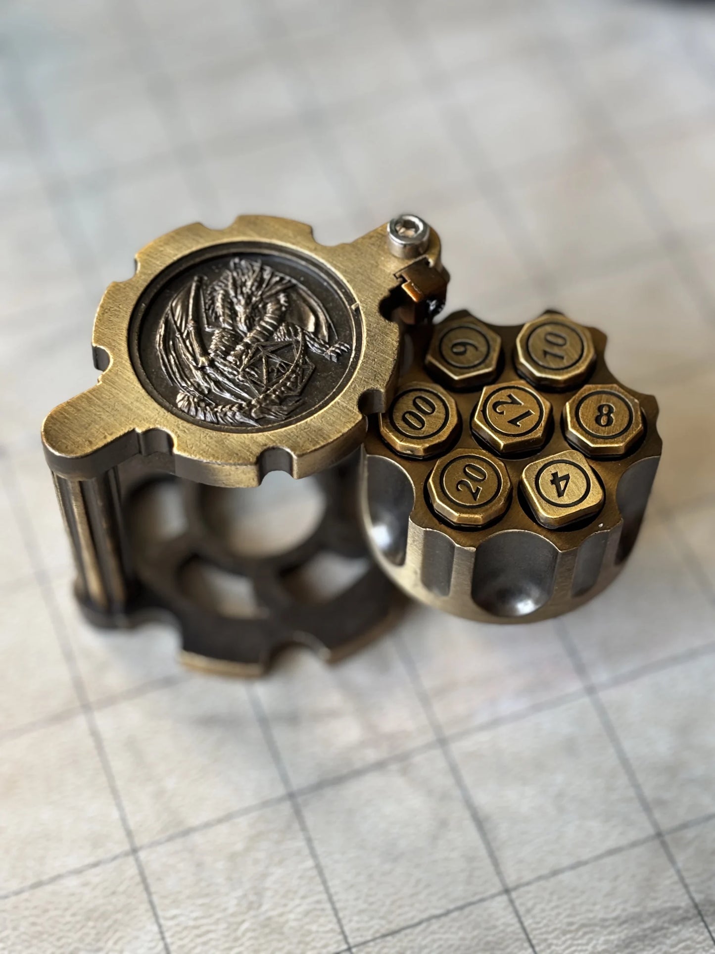 Revolver Bullet Holder - Gold