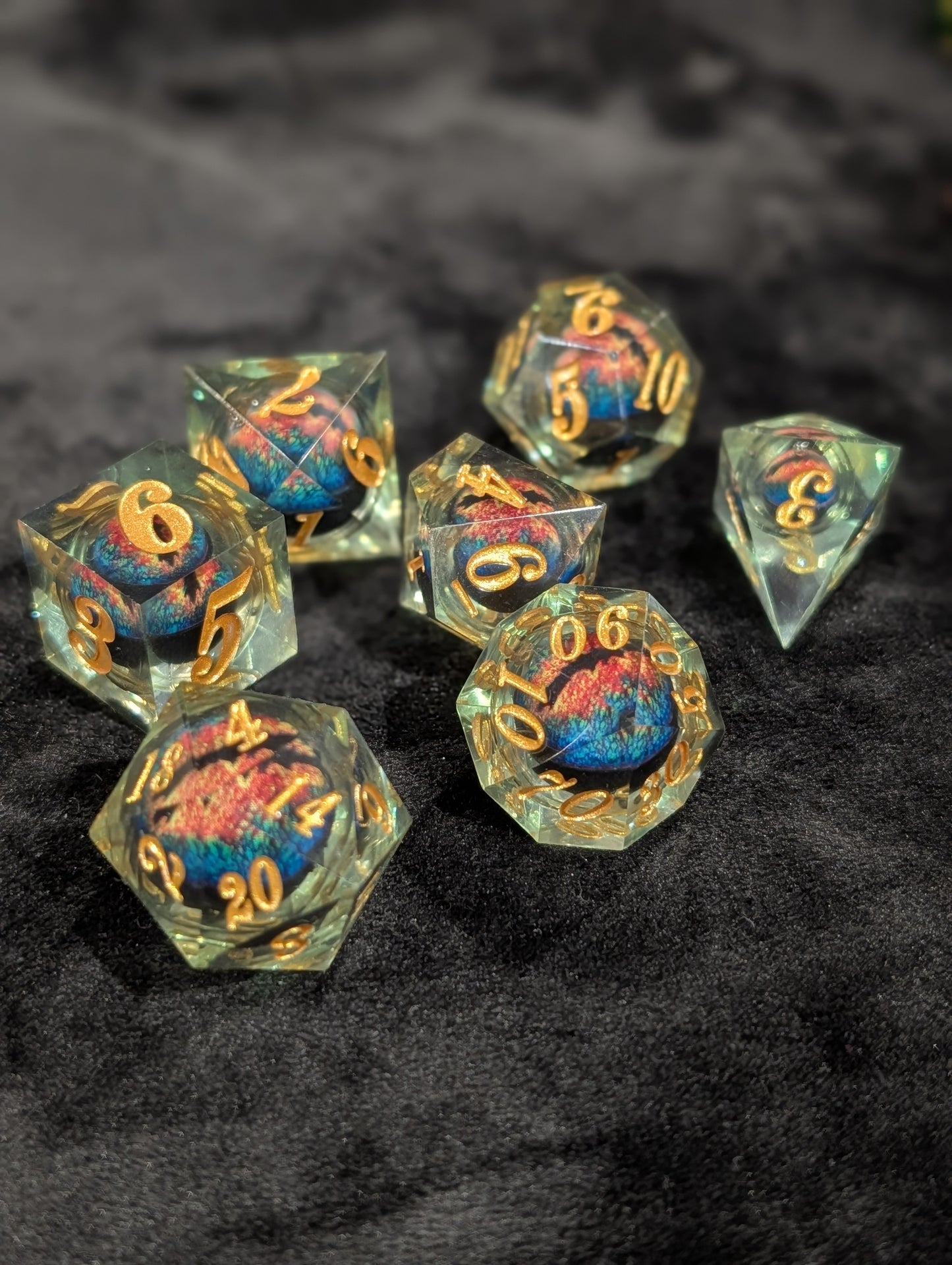 Dragon's Gaze DnD Dice Set