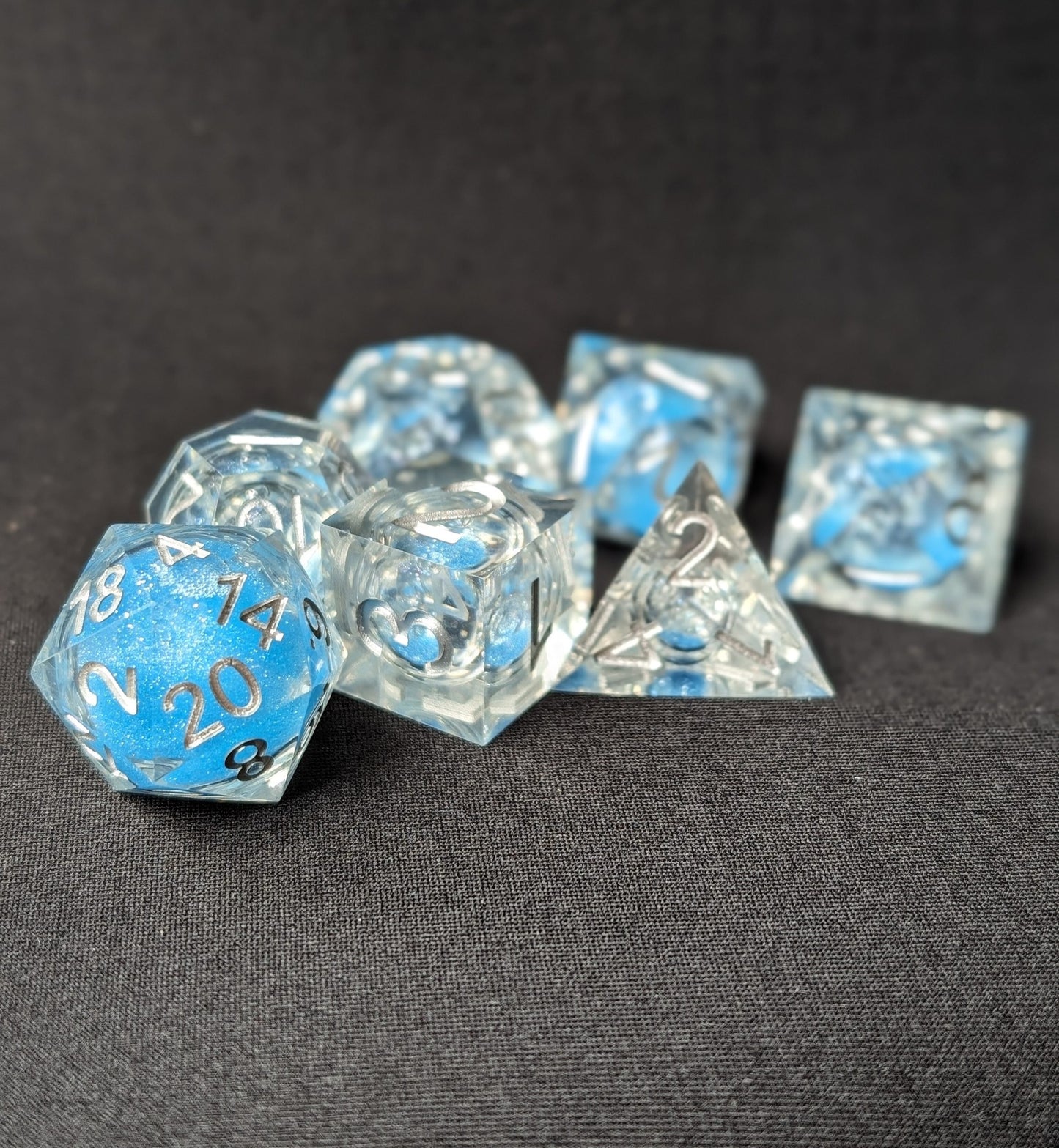 Silver Skies DnD Dice Set