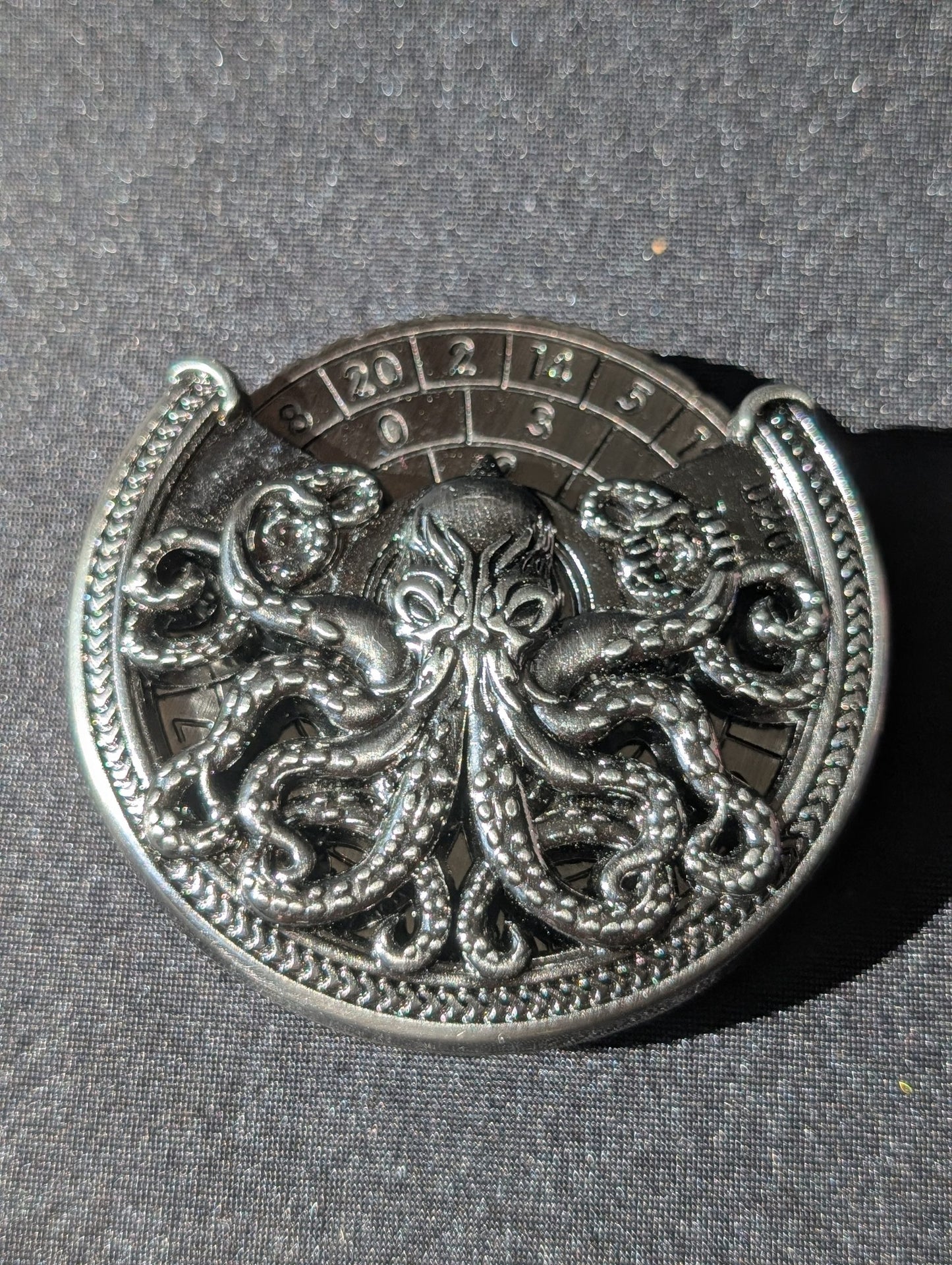 Spin to Win Cthulhu Zilver - DnD Dice Spinner