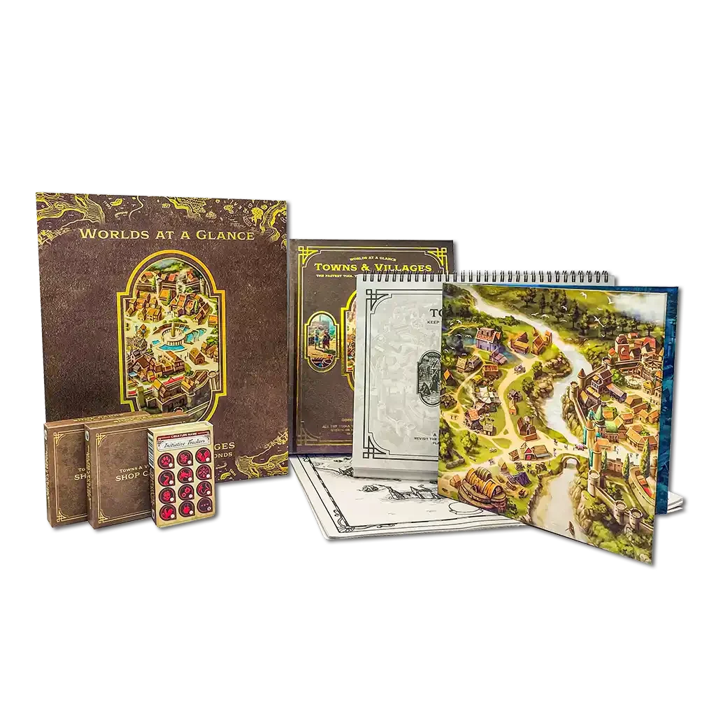 Box set of Worlds at a Glance: Towns & Villages