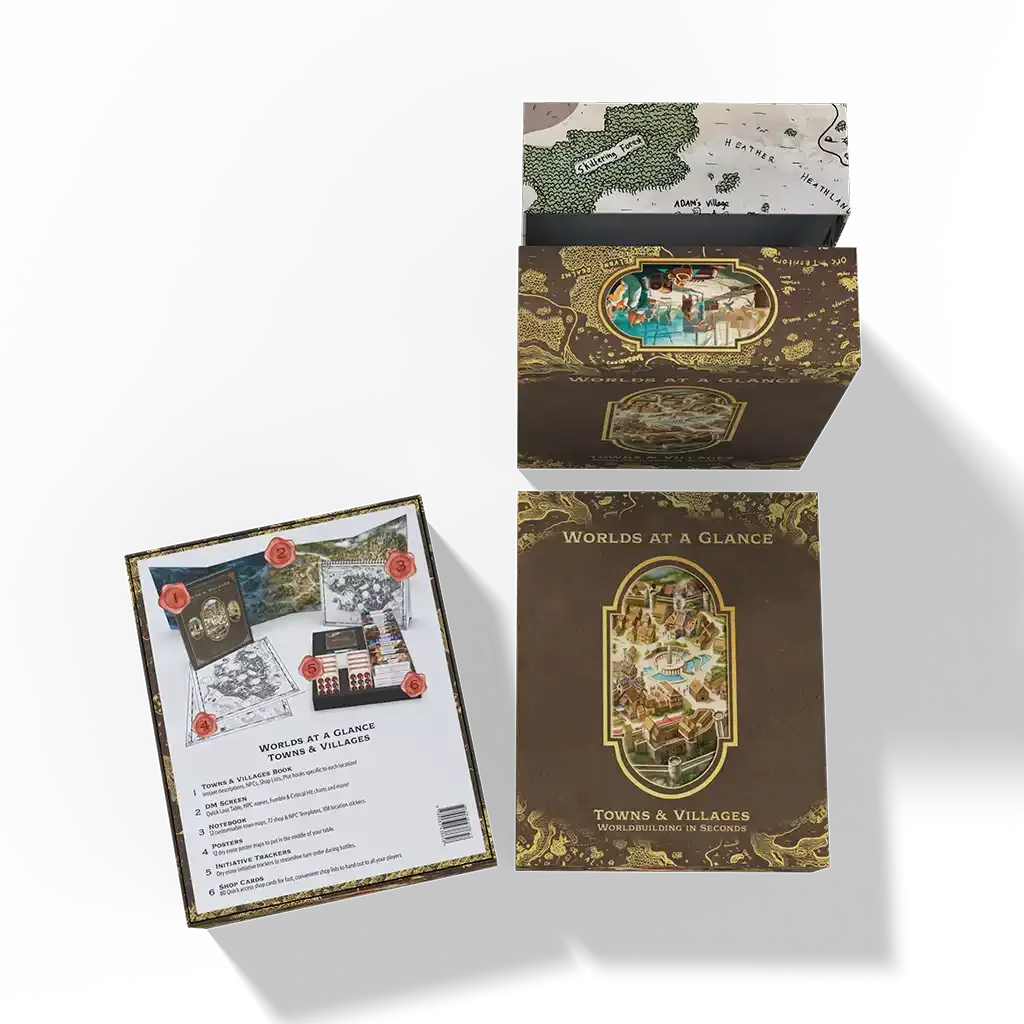 Box set of Worlds at a Glance: Towns & Villages